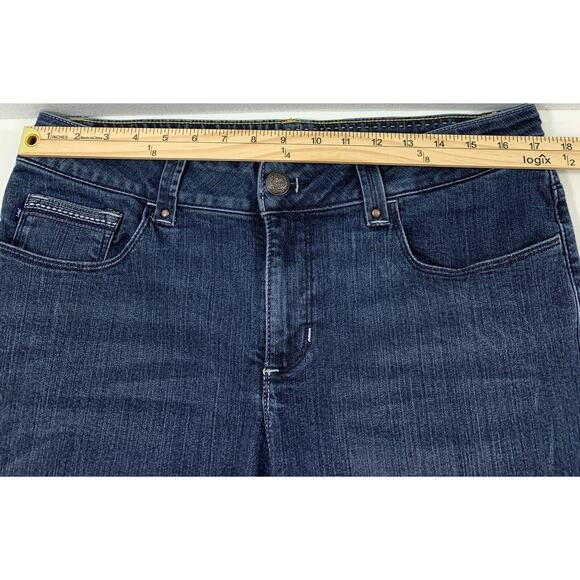 Lee Perfect Fit Jeans‎ Womens 16 Short Just Below Waist Dark Wash Denim Straight - Picture 6 of 10